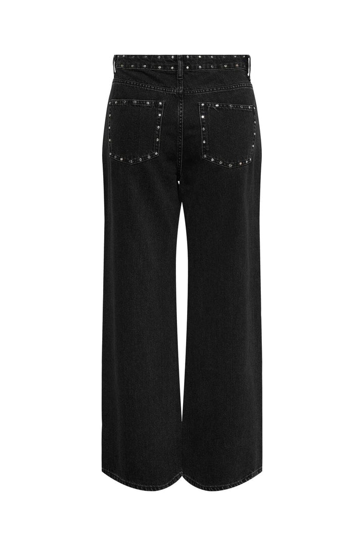 Only - Onlhope Studded Wide Tai - 4926933 Washed Black