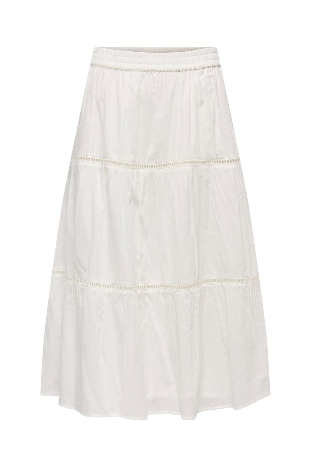 Only - Onlisabella Long Skirt - 4994098 Cloud Dancer