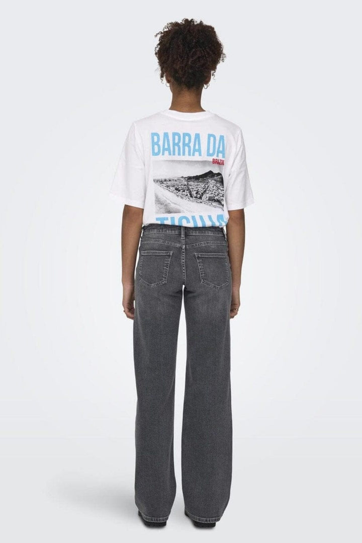 Only - Onljudy Lw Wide Leg Tai Epp - 4660851 Grey Denim