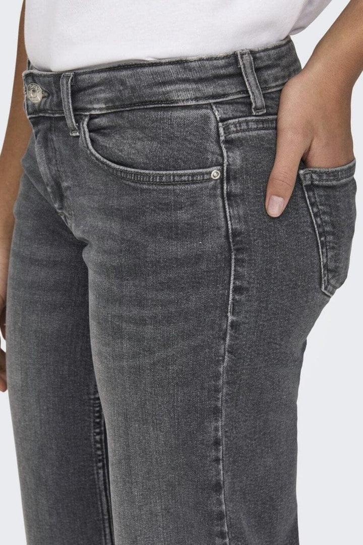 Only - Onljudy Lw Wide Leg Tai Epp - 4660851 Grey Denim