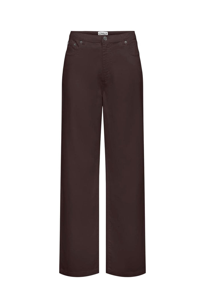 Only - Onljuicy-Soft Wide Pant - 5003385 Black Coffee