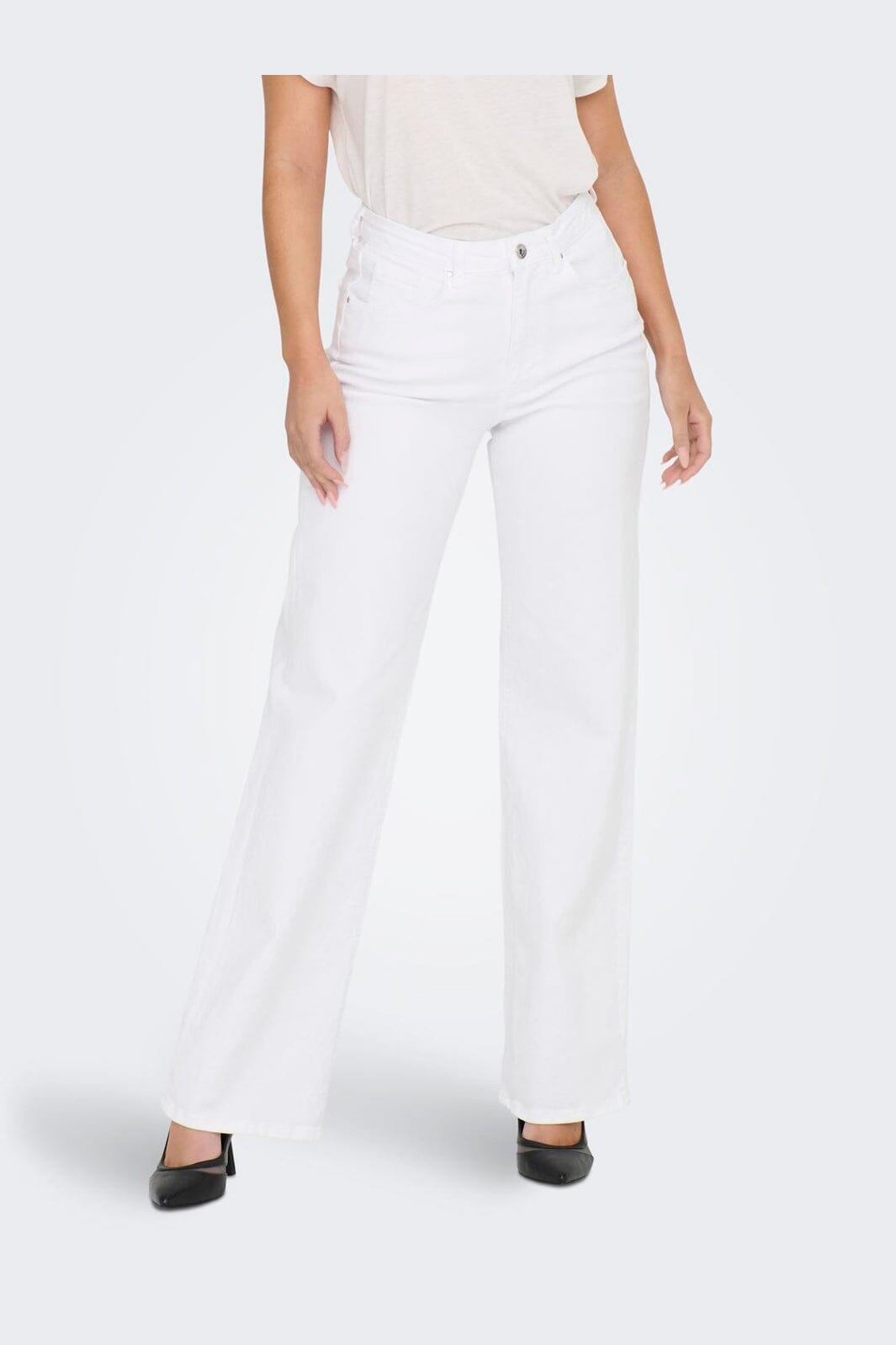 Only - Onljuicy Wide Leg Rea - 4168130 White