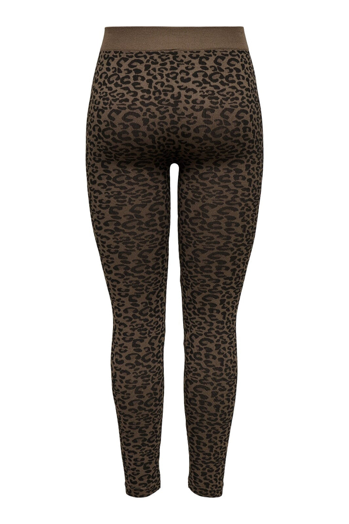 Only - Onljungle Seamless Animal Leggings Acc - 4756659 Pinecone Leopard Pattern