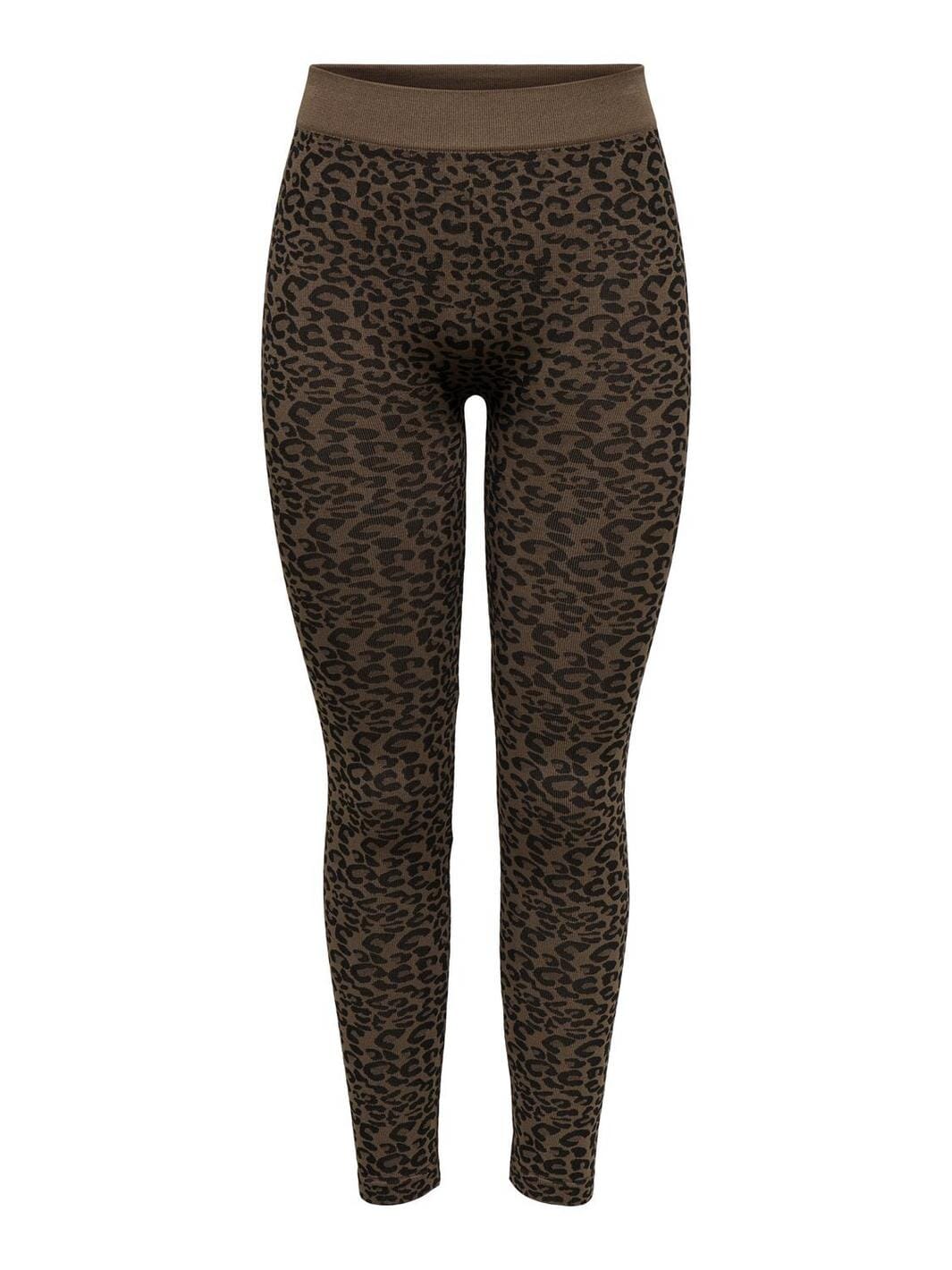 Only - Onljungle Seamless Animal Leggings Acc - 4756659 Pinecone Leopard Pattern
