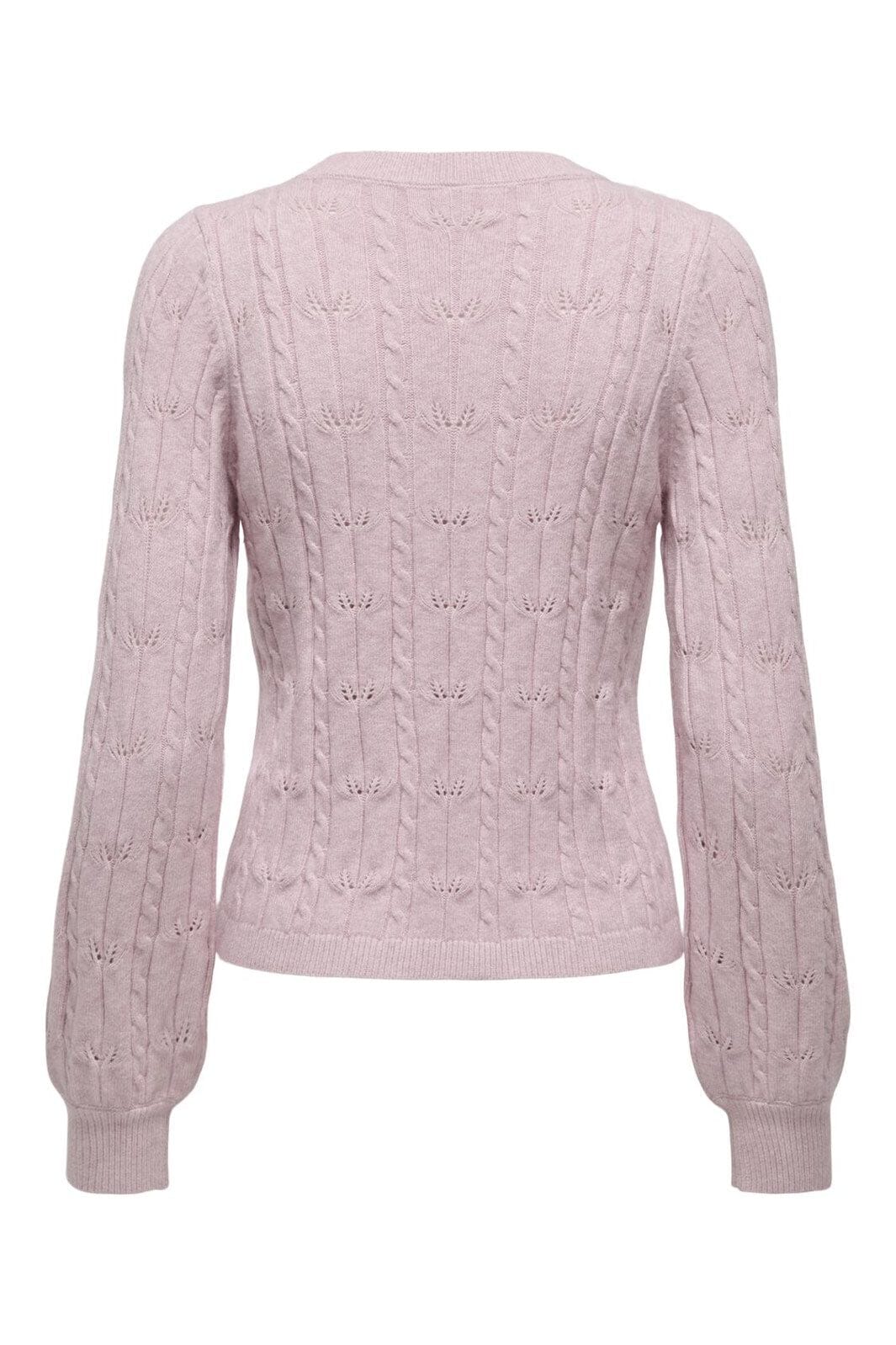 Only - Onlkatia Ls Structure O-Neck Pull Cc Knt - 4884484 Burnished Lilac Melange