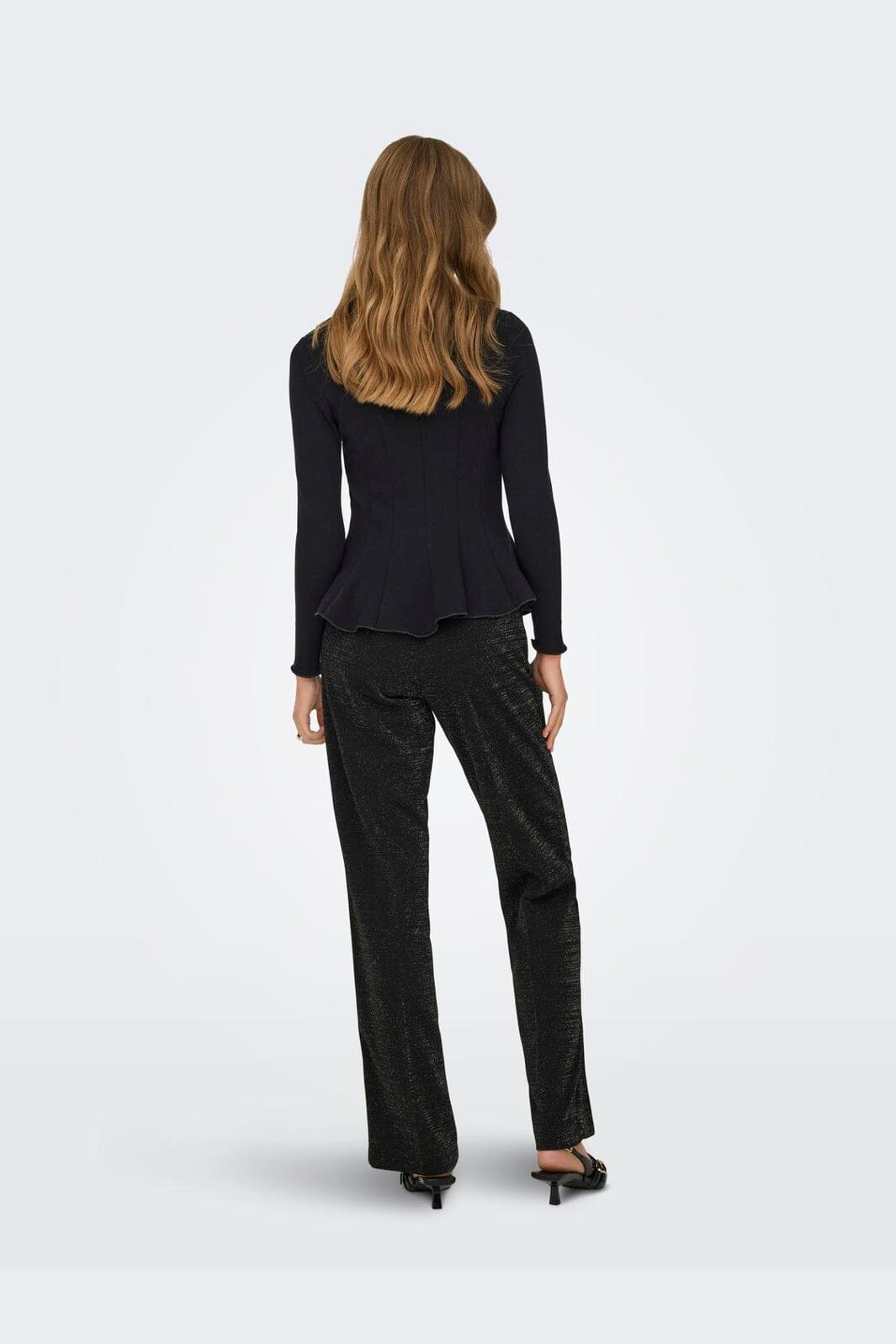 Only - Onlkenya L/S Peplum Top - 4908166 Black