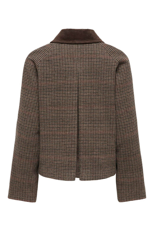 Only - Onlkine Checked Cord Jacket Cc - 5103140 Fungi Fungi Check