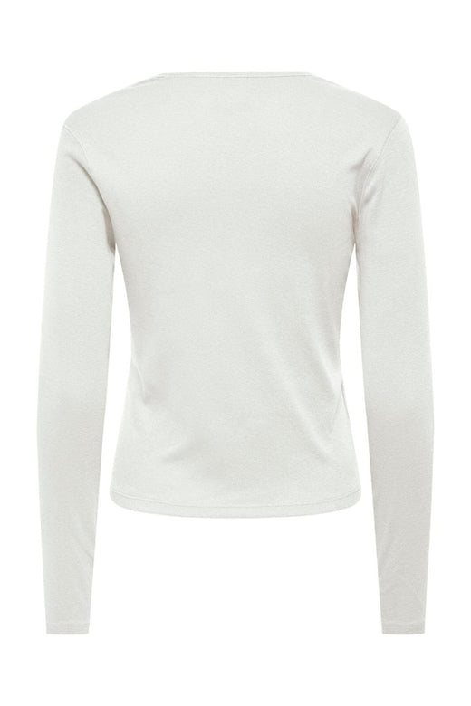 Only - Onlkira L/S V-Neck Top - 5138851 Cloud Dancer