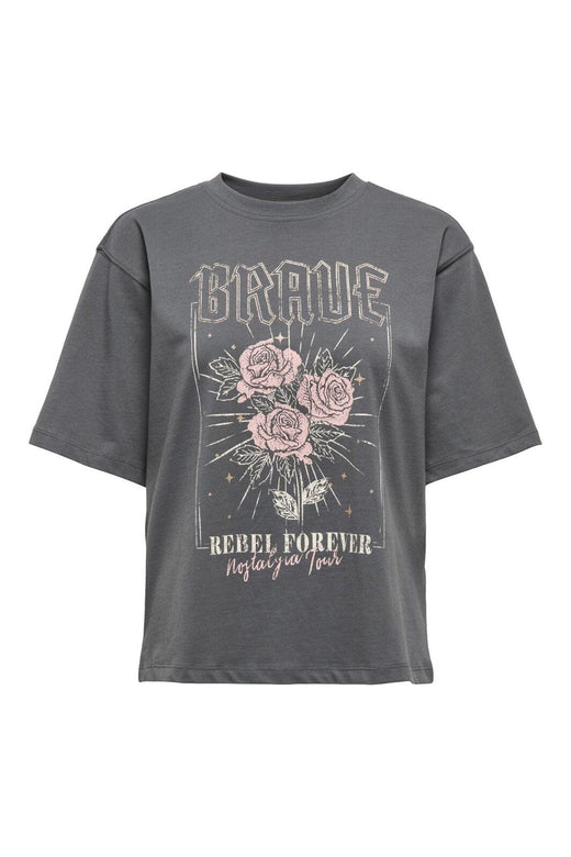 Only - Onllana Life S/S Print Top Box - 4916006 Magnet Lana Brave