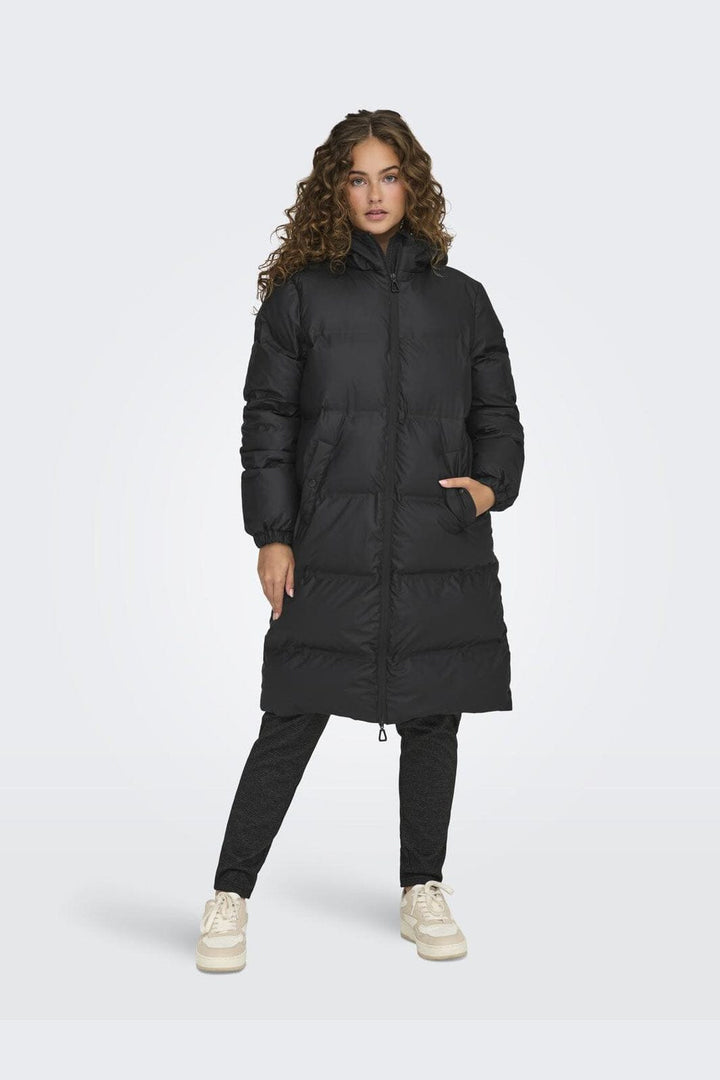 Only - Onllea Rain Puffer Coat Cc - 4497316 Black