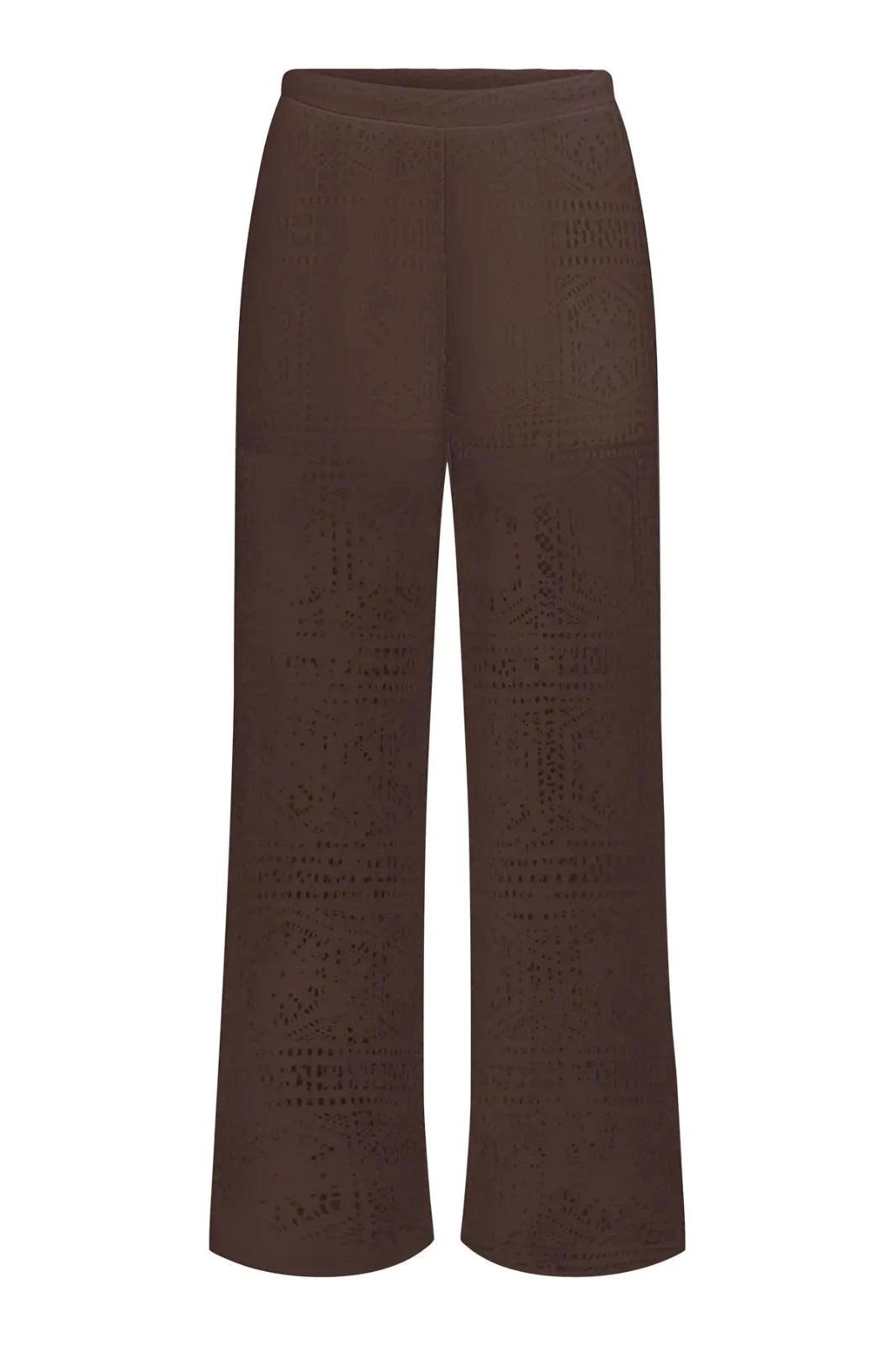 Only - Onllian Lace Wide Pants - 5045334 Shopping Bag Bukser 