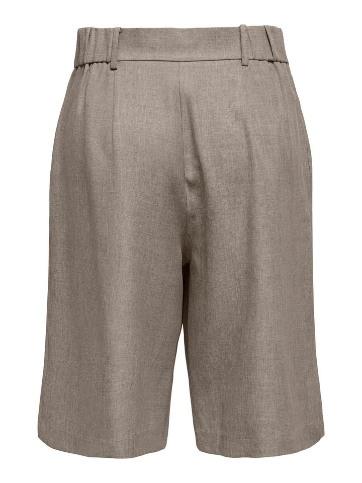 Only - Onllinda Mel Long Shorts Tlr - 5090952 Major Brown W Melange Shorts 