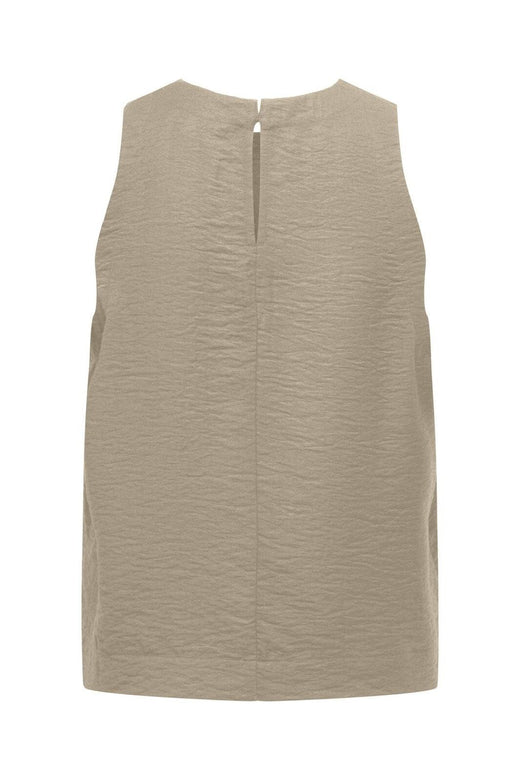 Only - Onllino S/L O-Neck Top Ox - 4938582 Oxford Tan