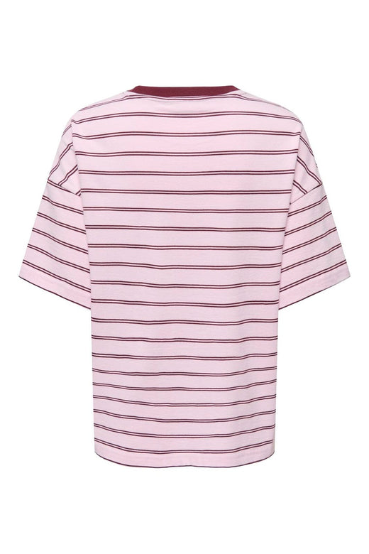 Only - Onllisa Stripe S/S Top - 5190510 Pink Lady Windsor Winde Stripes