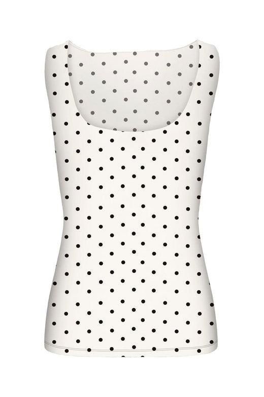 Only - Onllone 2-Way S/L Top - 5083276 Cloud Dancer Small Black Dots