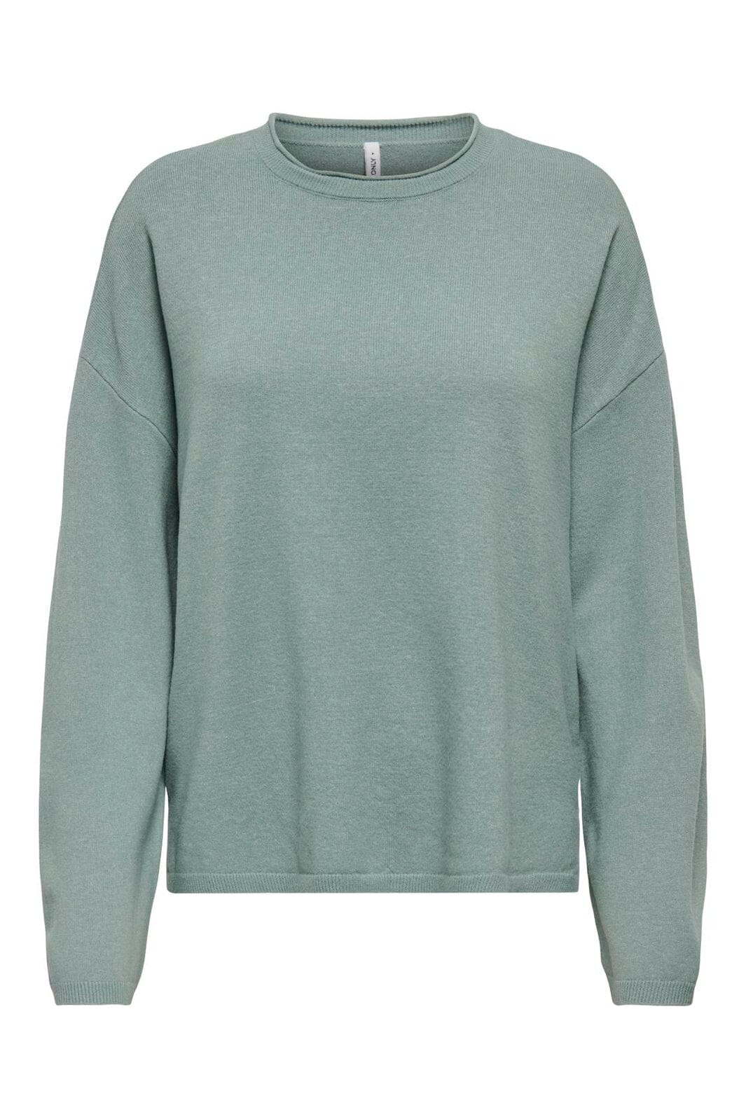 Only - Onlloyal Amalio Ls O-Neck Knt - 4982706 Chinois Green Melange