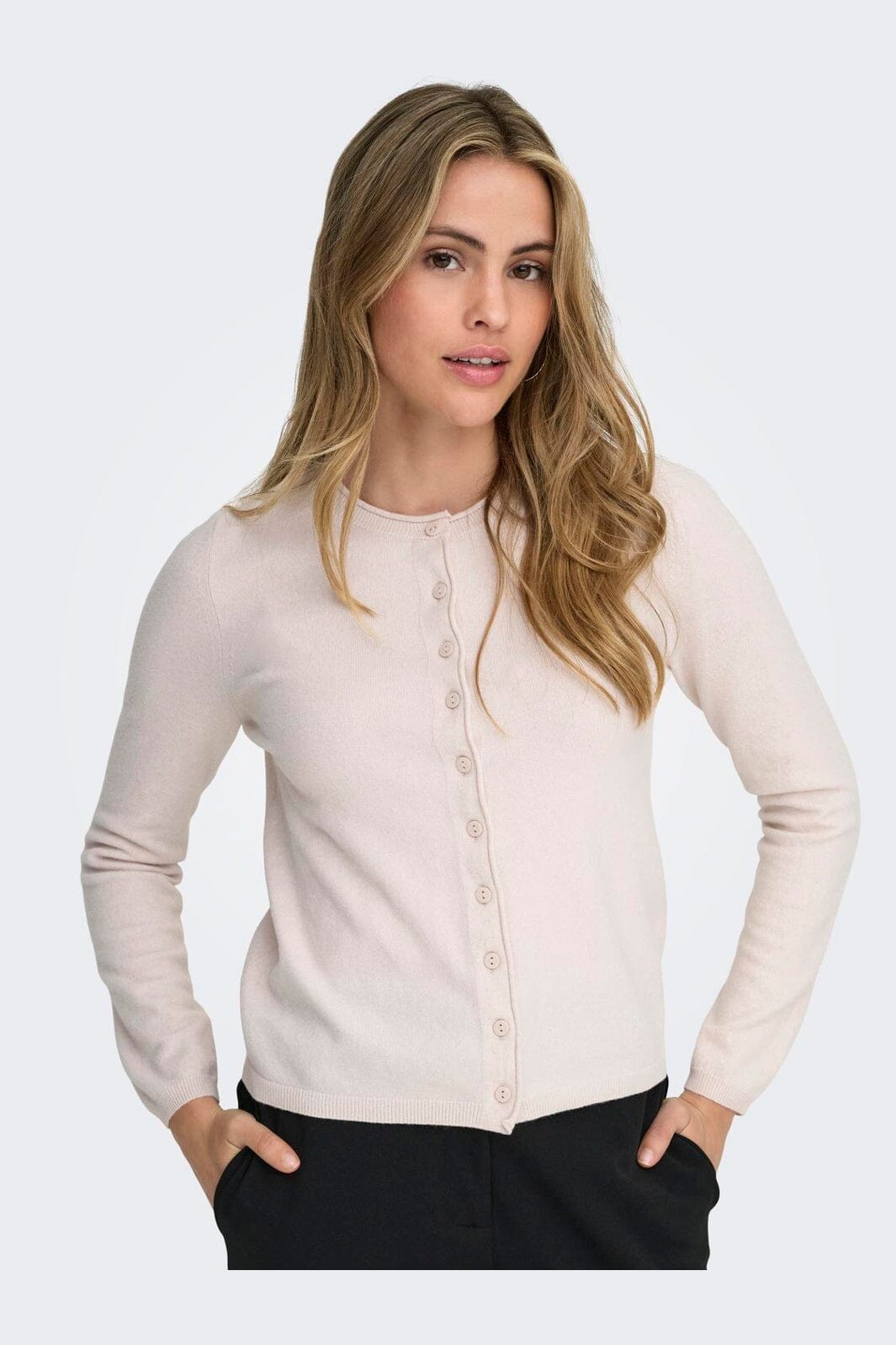 Onlloyal Life Ls O-Neck Button Cardi KNT, zonlicht, XL Onlloyal Life Ls O-Neck Button Cardi KNT, zonlicht, XL