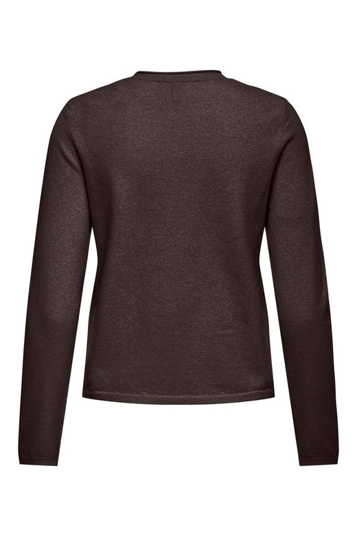 Only - Onlloyal Ls Oneck Knt - 5021300 Chocolate Torte Melange