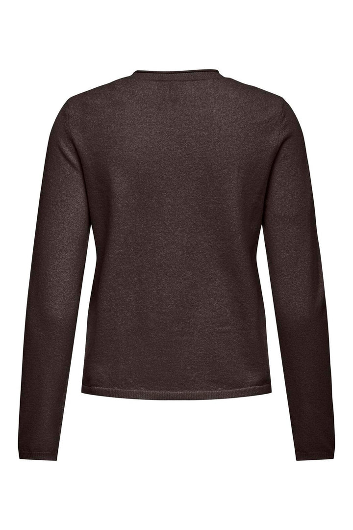 Only - Onlloyal Ls Oneck Knt - 5021300 Chocolate Torte Melange