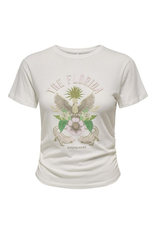 Only - Onllucy Life S/S Summer Top Box 15346760 - 4737445 - Cloud Dancer Malibu Florida