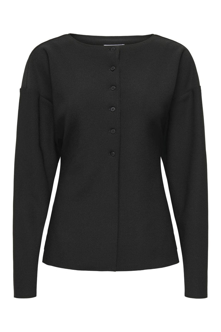 Only - Onlluma-Clever L/S Waist Cardigan Tlr - 4969683 Black