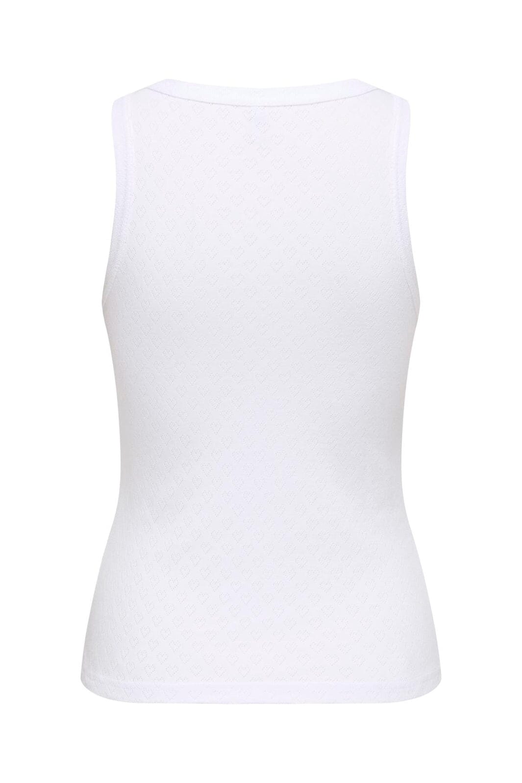 Only - Onlmadison Tank Top Box - 5034263 Bright White Heart Pointelle
