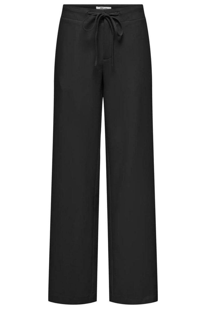 Only - Onlmalena Life Lw Str String Pant Tlr - 4763245 Black Bukser 