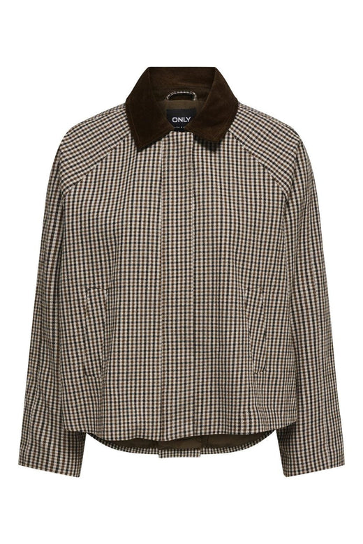 Only - Onlmanilla Check Jacket - 4971492 Moonlight Small Checks/ Brown & Black