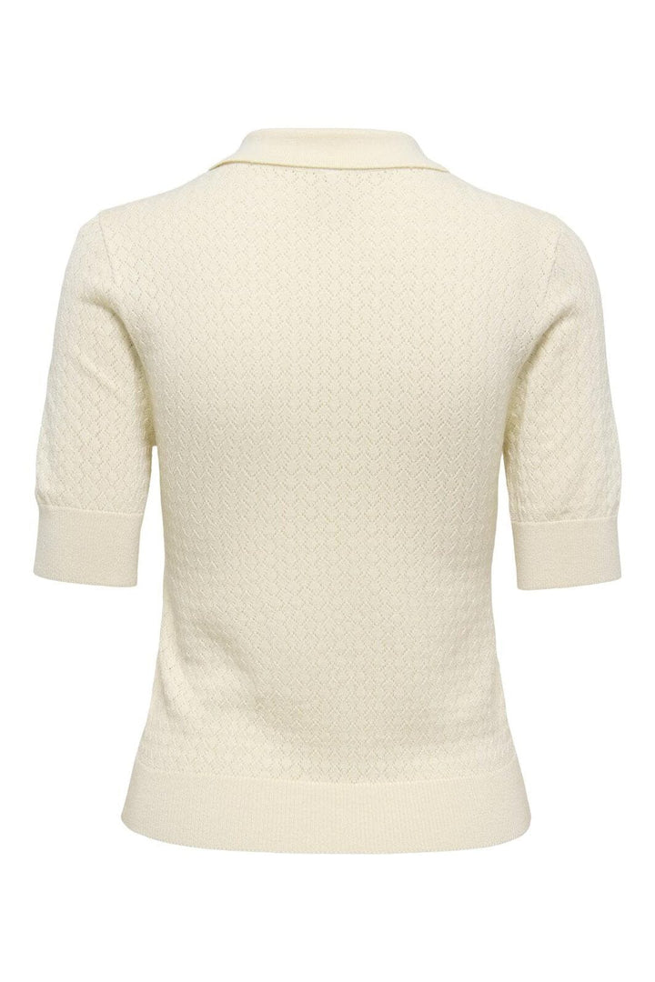 Only - Onlmeddi Life Ss Structure Polo Cc Knt - 4981786 Birch Dtm Button/Needledrop