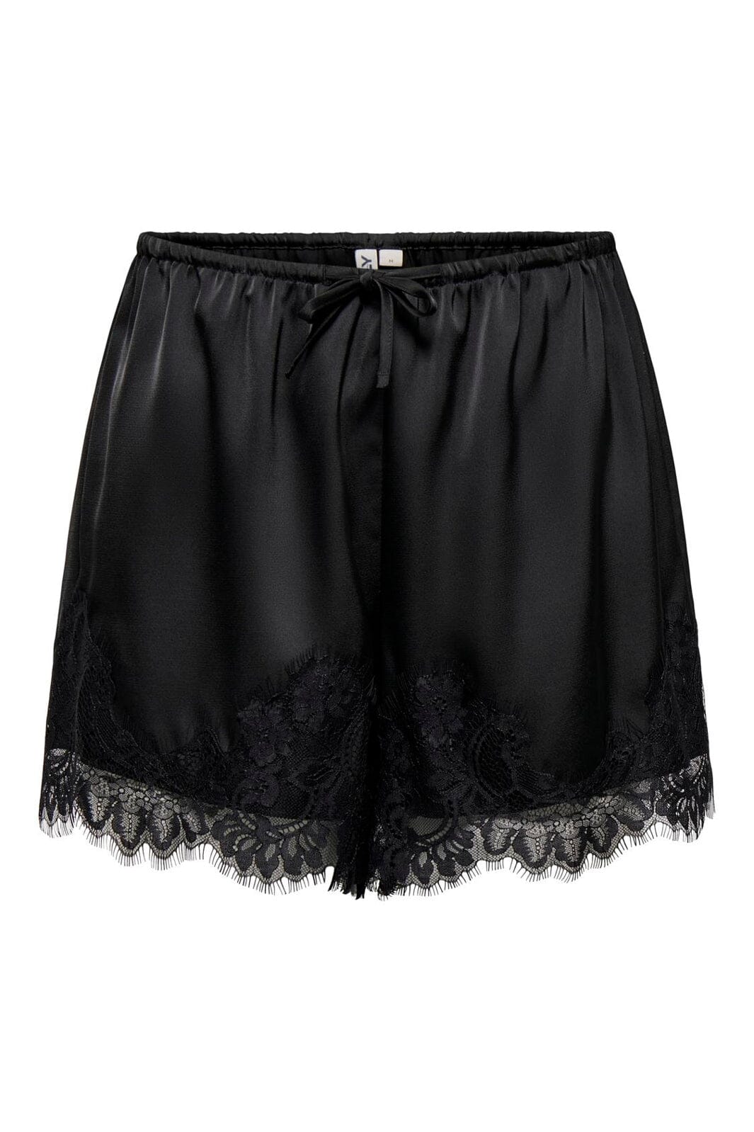 Only - Onlmenus Lace Satin Shorts - 5131877 Black Black Lace
