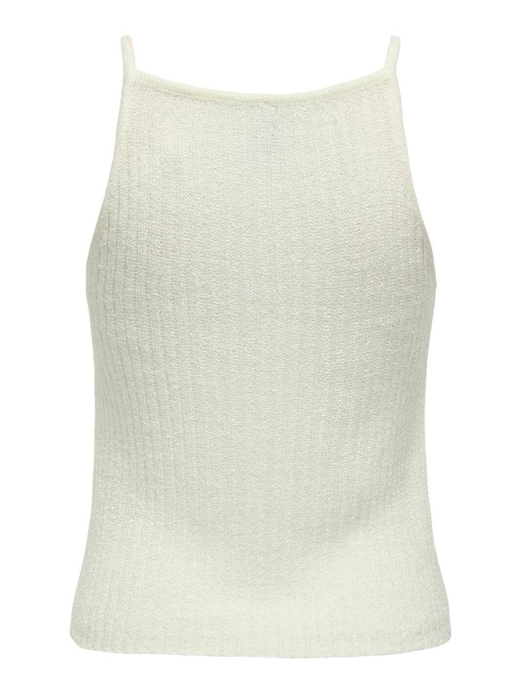 Only - Onlmiami Sl Strap Top Knt - 4748194 Cloud Dancer