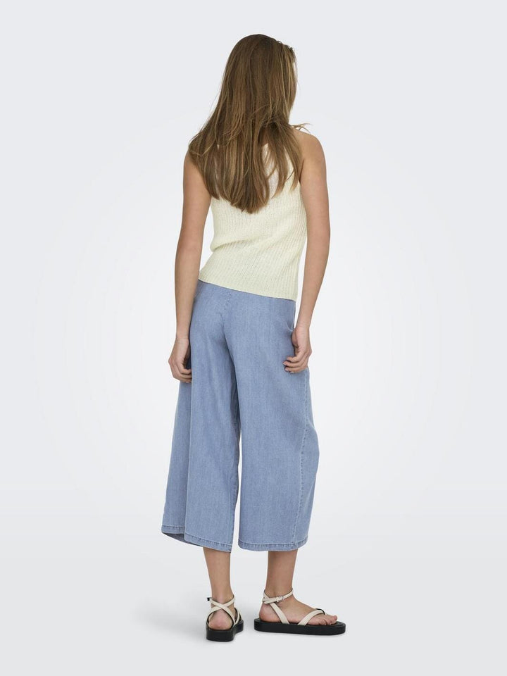 Only - Onlmiami Sl Strap Top Knt - 4748194 Cloud Dancer