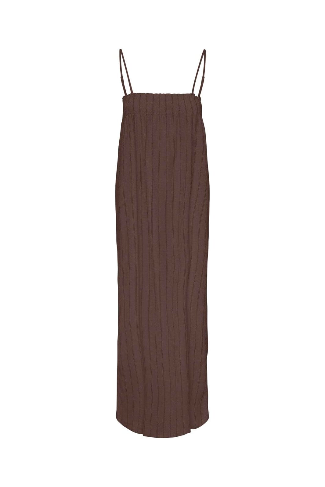 Only - Onlmika S/L Long Stripe Dress - 5116922 Chocolate Martini (Wivi) Black