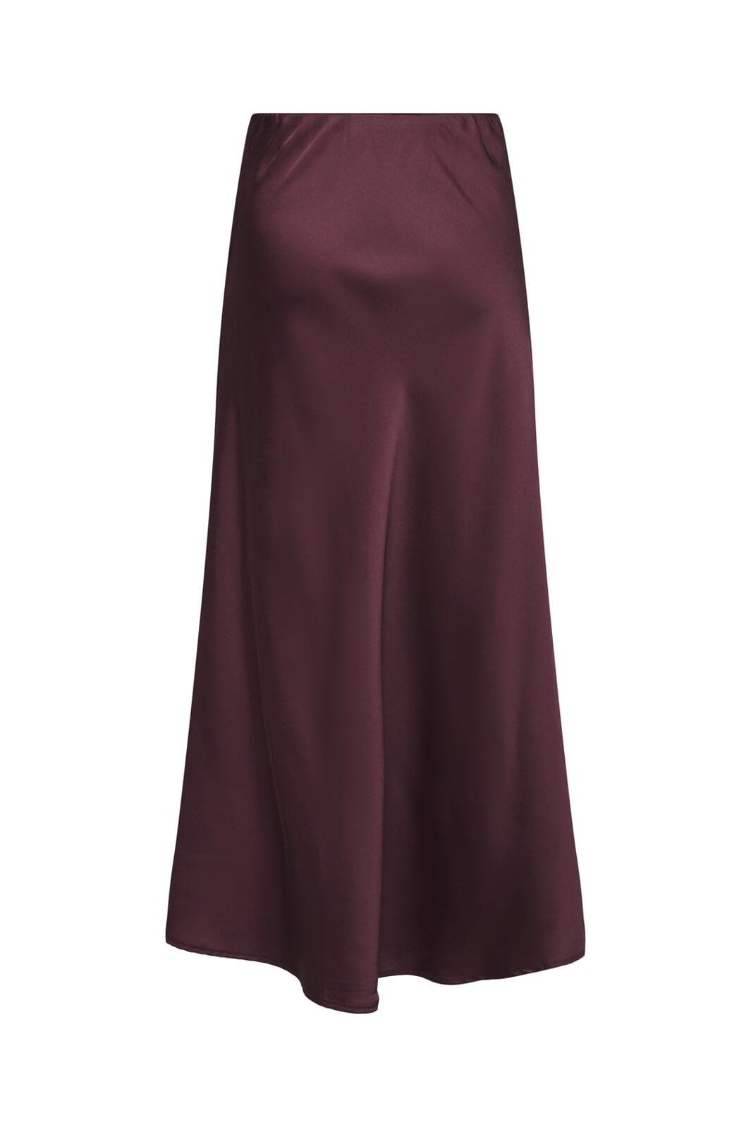 Only - Onlmika Vis Satin Long Skirt - 4886623 Decadent Chocolate