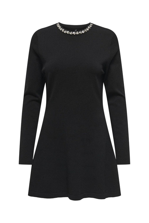 Only - Onlmilla Ls Bling Dress At Knt - 4927482 Black Silver Bling