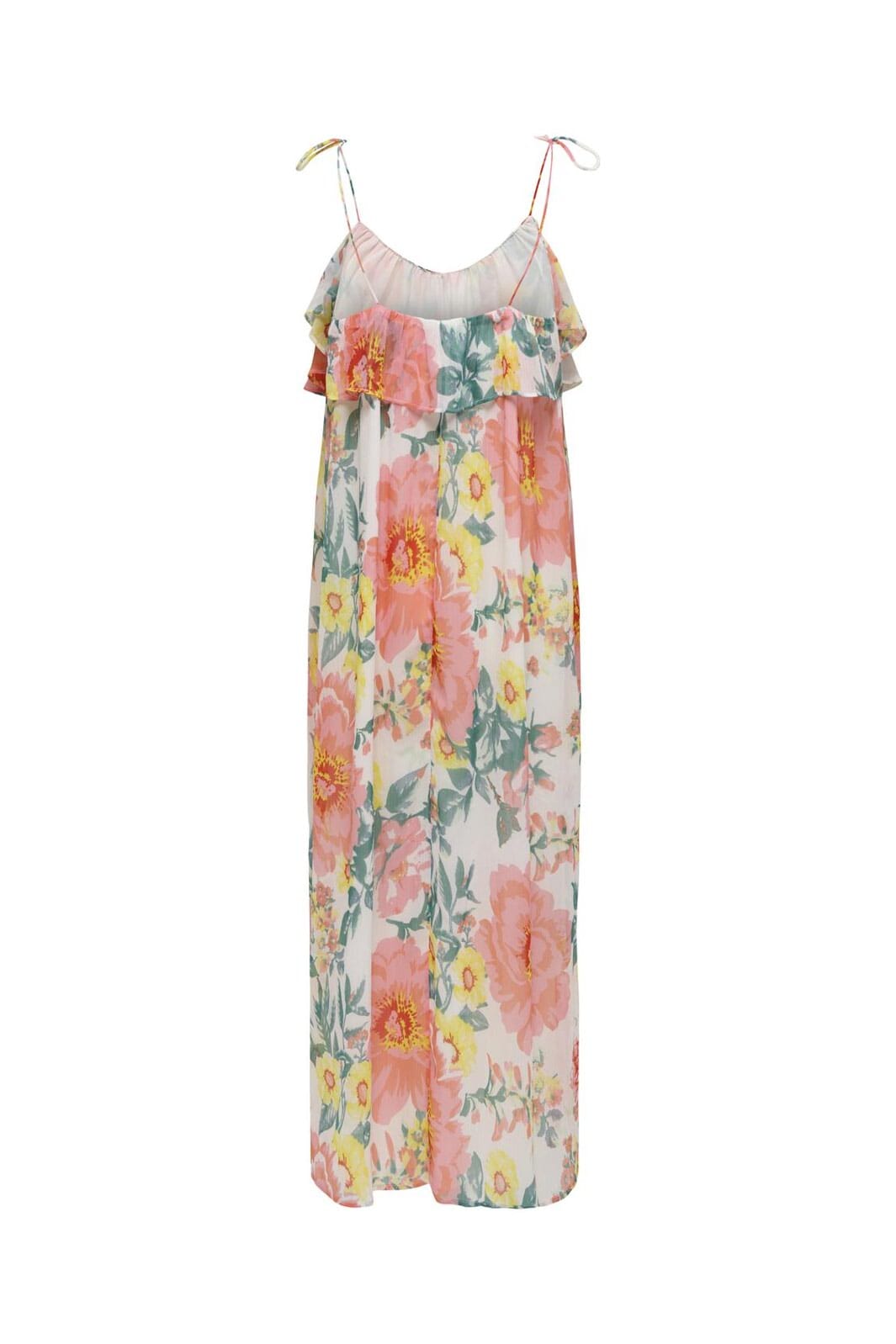 Only - Onlmilla Strap Dress - 4973255 Cloud Dancer Big Flowers
