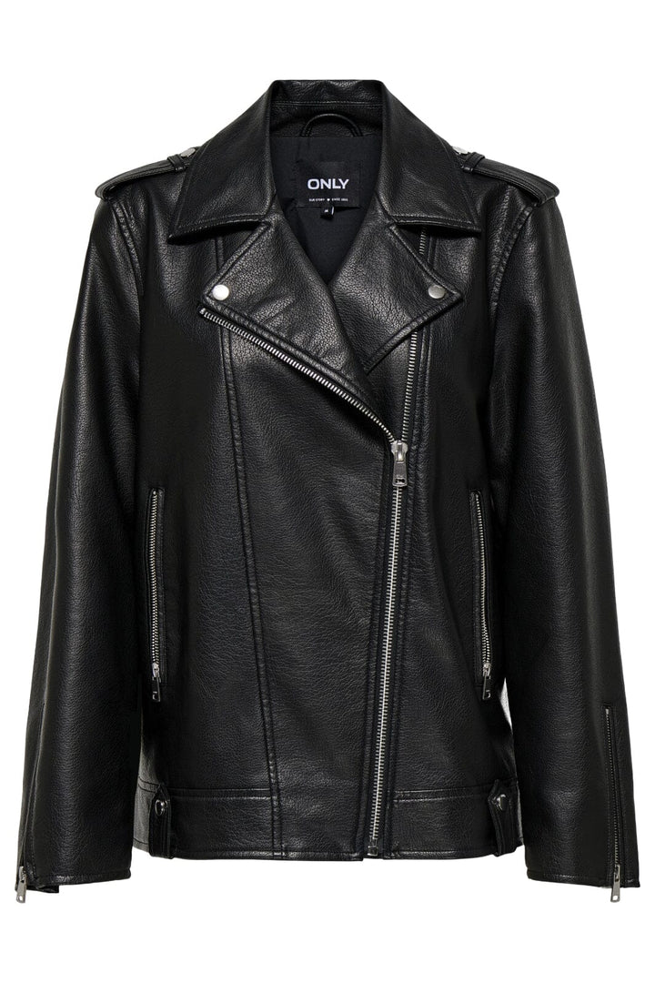 Only - Onlmille Faux Leather Jacket - 4842346 Black