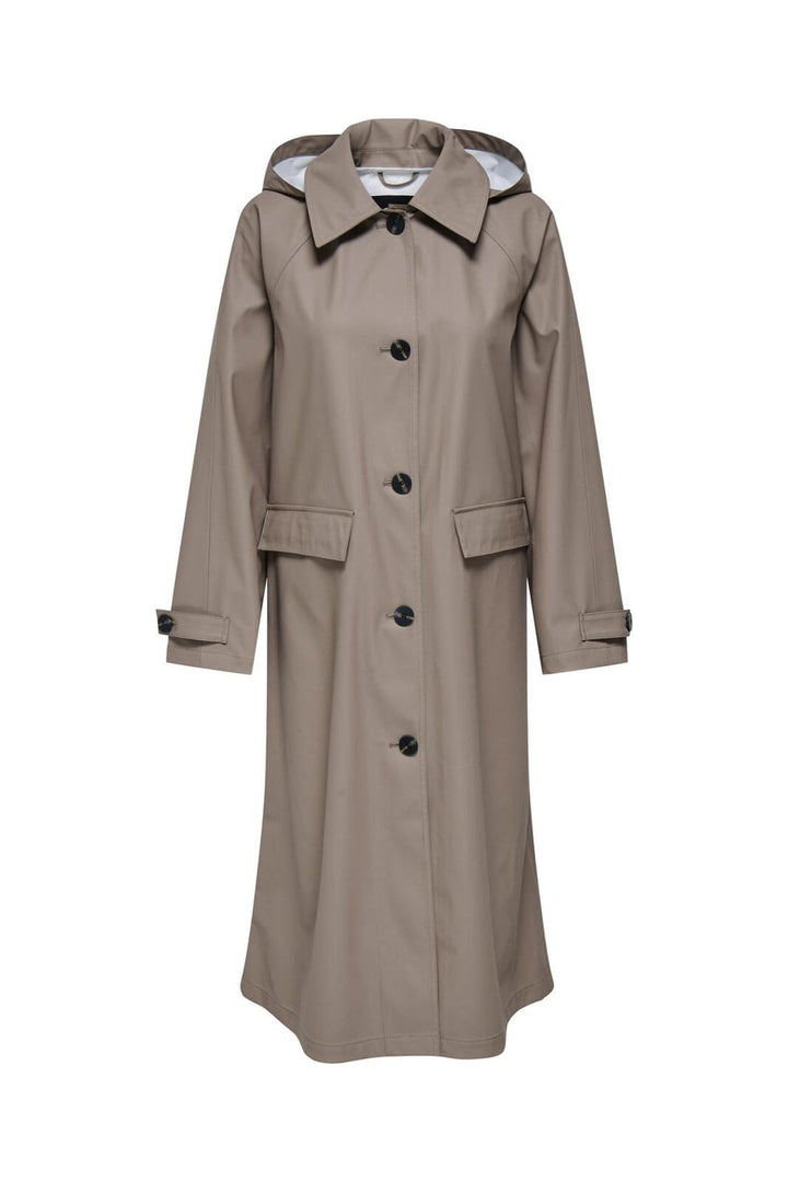 Only - Onlmoss Function Raincoat - 4832831 Walnut