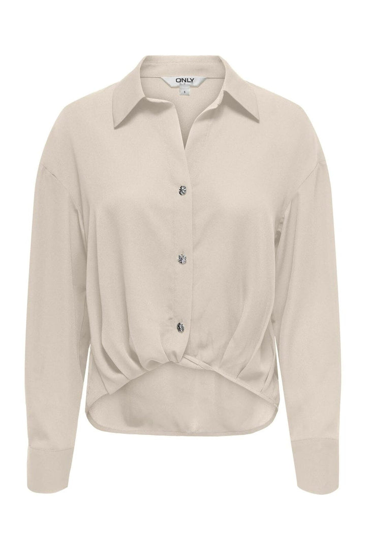 Only - Onlneiva Life Ls Balloon Shirt - 5005211 Birch