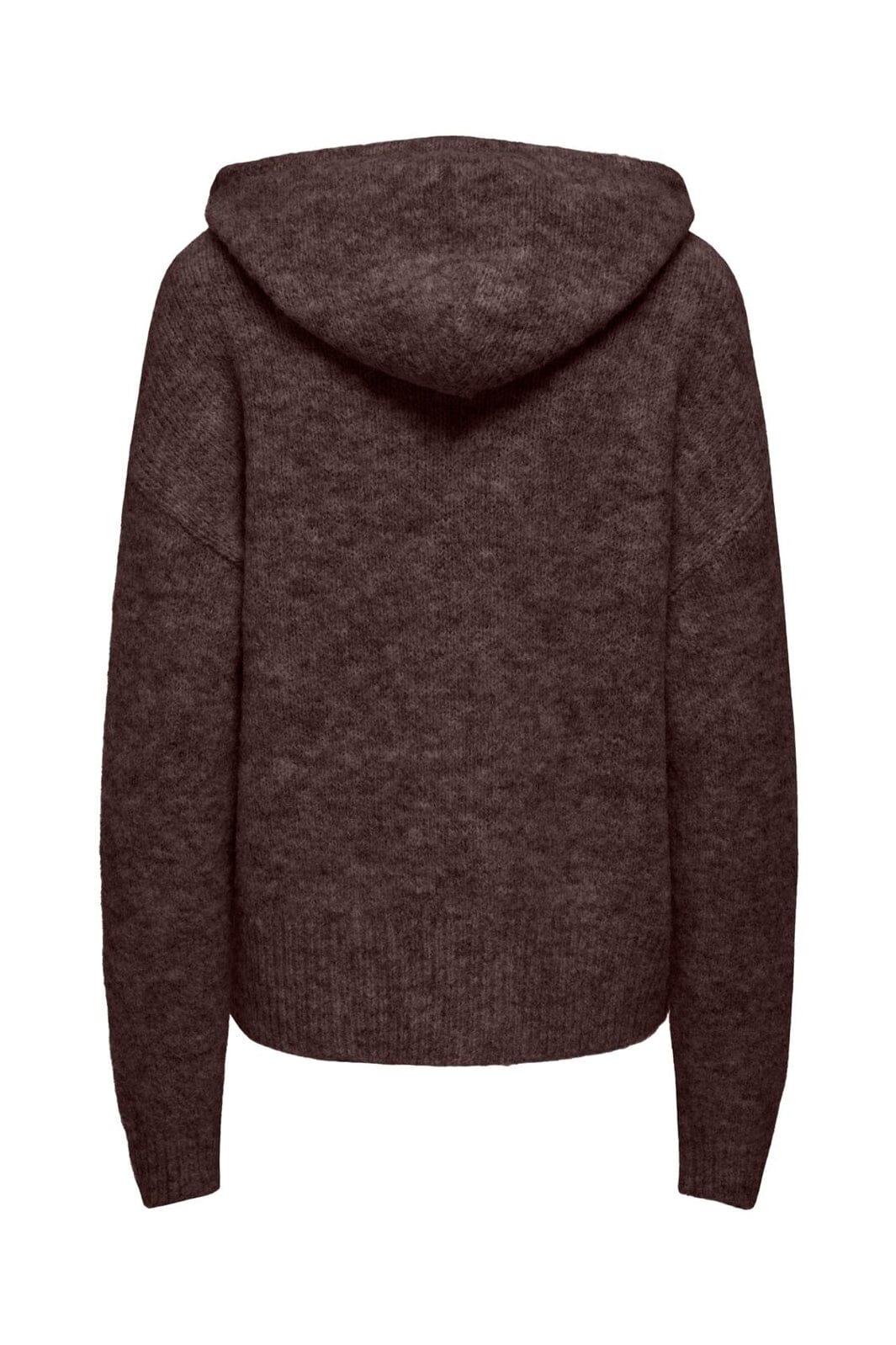 Only - Onlnellie Ls Hoodie Cc Knt - 5100928 Coffee Bean Melange
