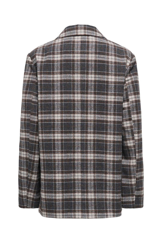 Only - Onlnoelia-Chelsea L/S Check Blazer Tlr - 5113540 Black White