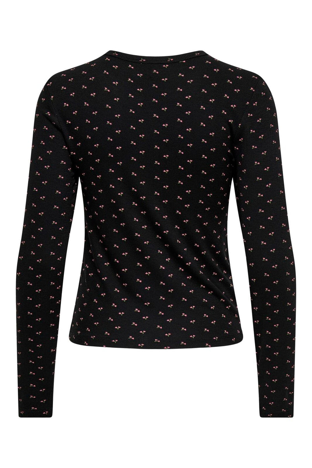 Only - Onlnora L/S Cardigan - 4977937 Black Little Flower Wild Orchid