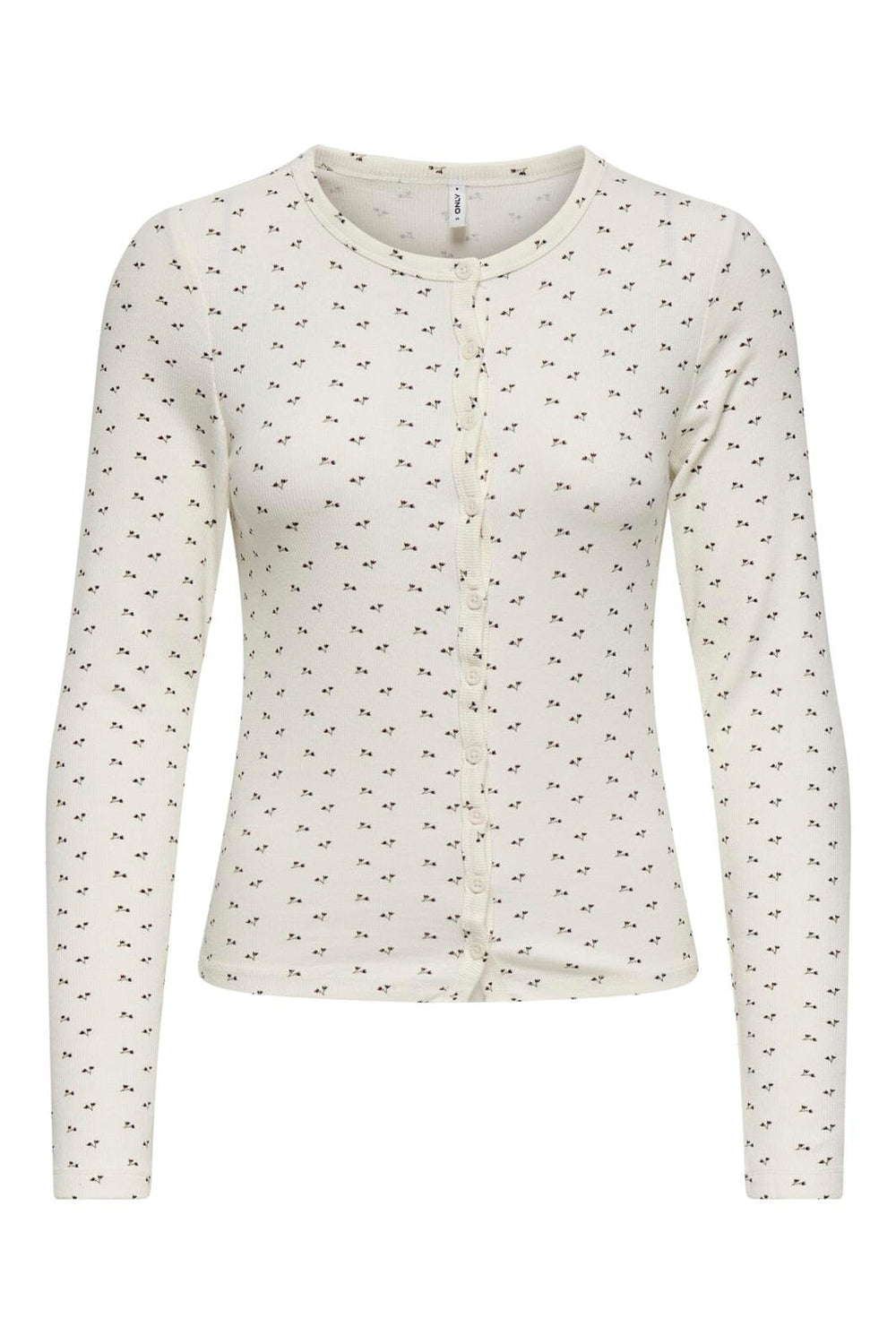 Only - Onlnora L/S Cardigan - 4977938 Cloud Dancer Little Flower Winetasting