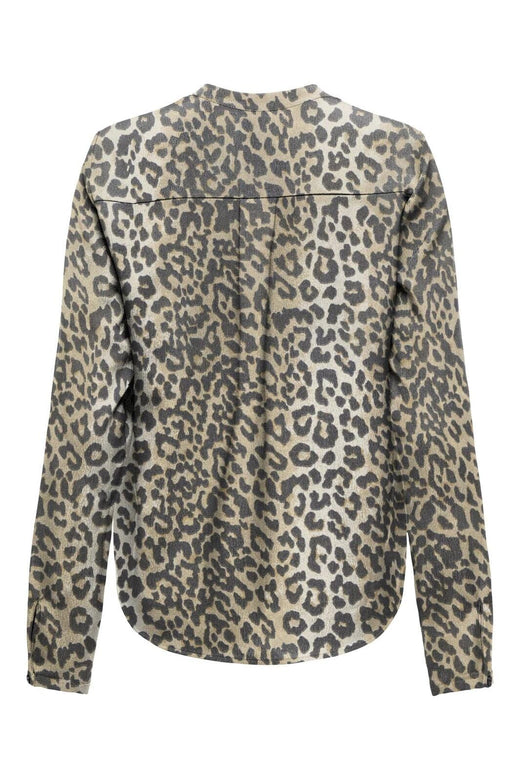 Only - Onlnova Life Elite L/S Josie Top - 4746275 Timber Wolf 631 Wildlife