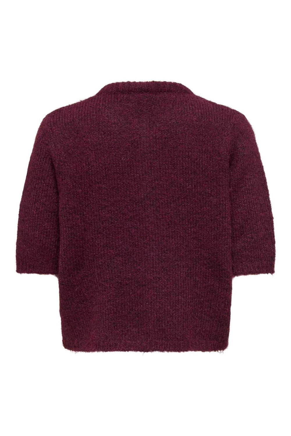 Only - Onlolivia Life Ss Bow Cardigan Knt - 4976298 Winetasting Black