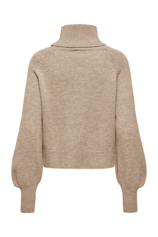 Only - Onlolivia Ls Roll Neck Cc Knt - 5101149 Humus Melange