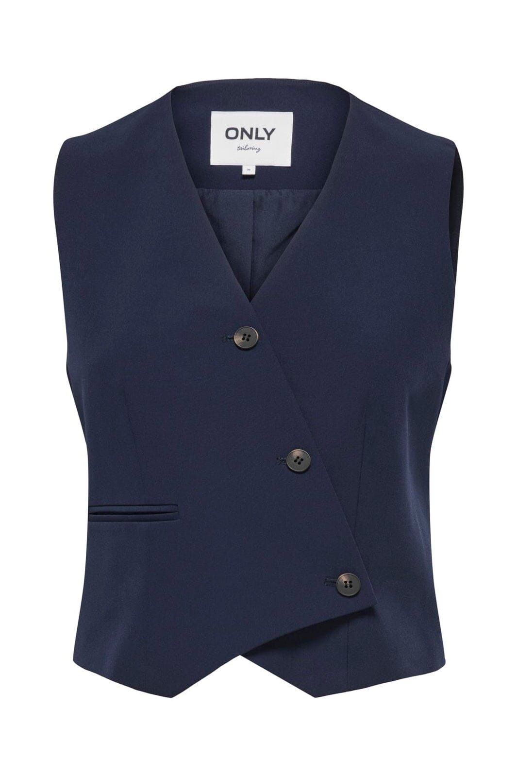 Only - Onlorleen Life S/L Asym Waistcoat Tlr - 4945546 Night Sky