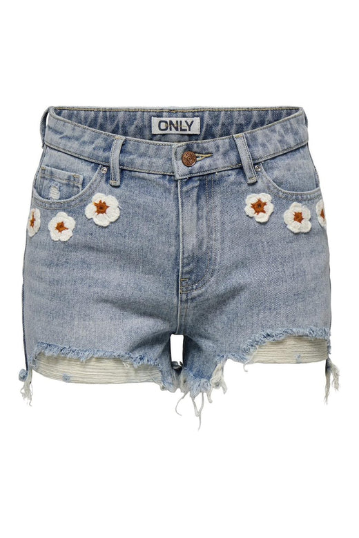 Only - Onlpacy Crochet Shorts - 4769121 Light Blue Denim
