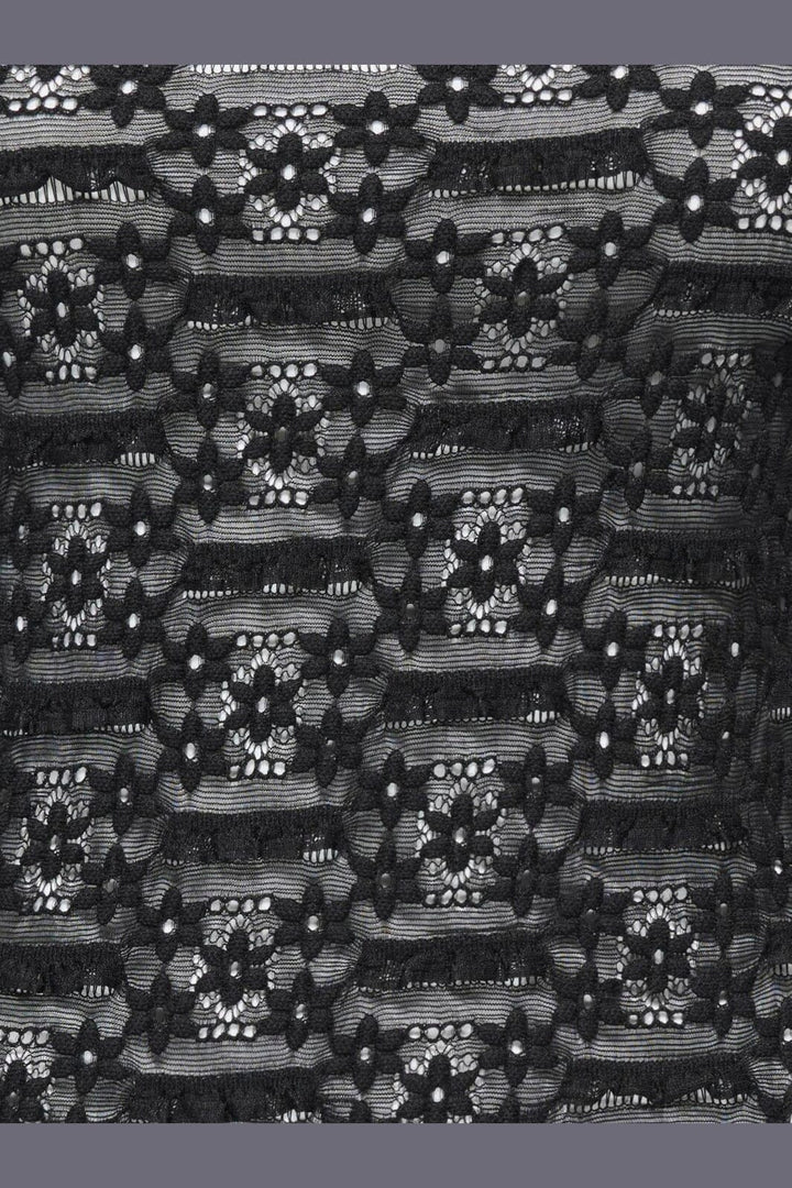Only - Onlpita L/S Lace Top - 5212132 Black