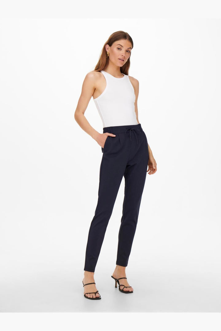 Only - Onlpoptrash Life Easy Col Pant Pnt - 2214692 Night Sky